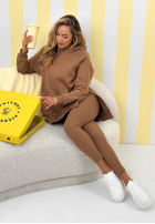 Prążkowane Leggings Siempre Camel