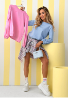 Sweatshirt z bufiastymi rękawami Silent Power Himmelblau