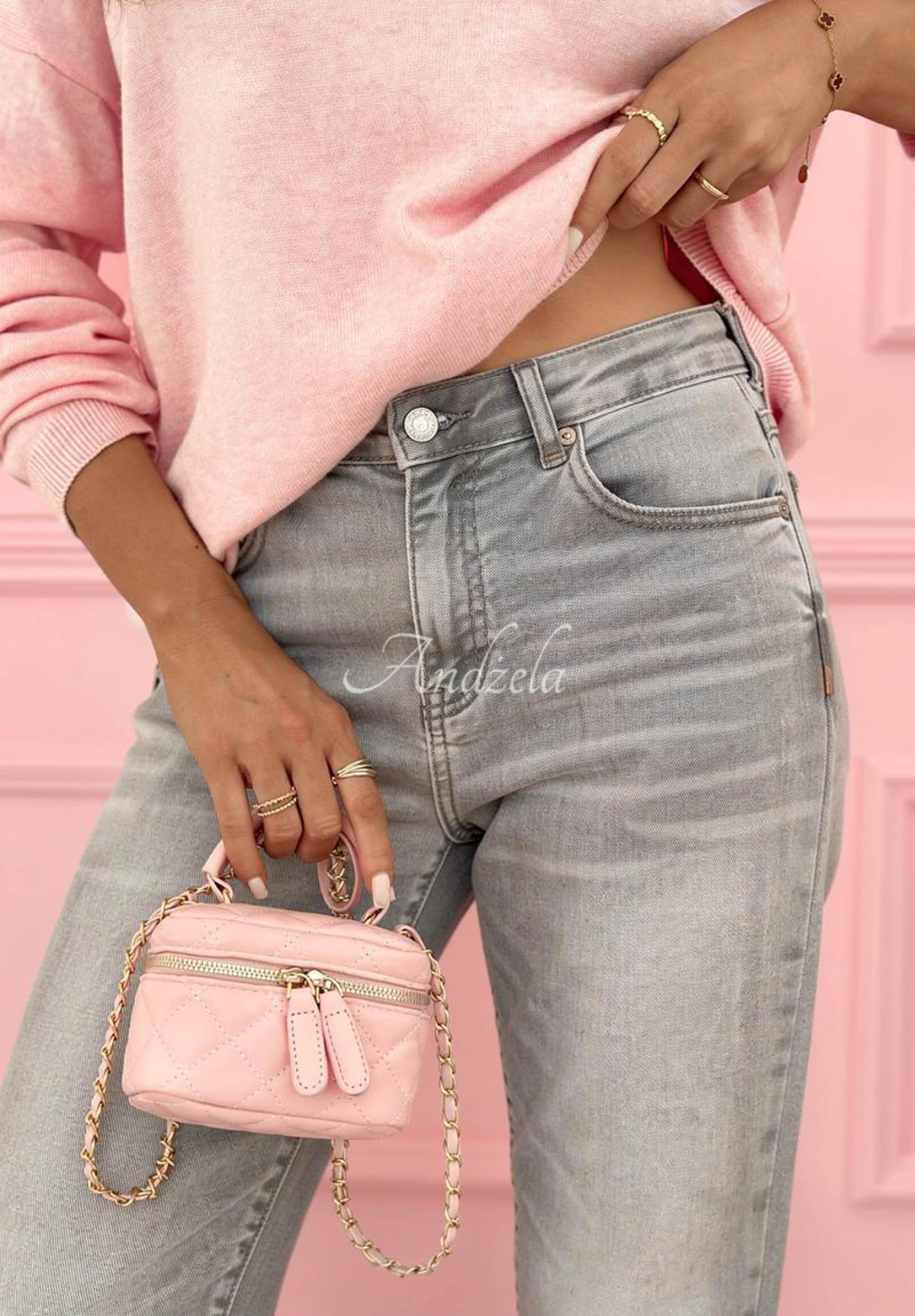 All The Time skinny jeans in light gray