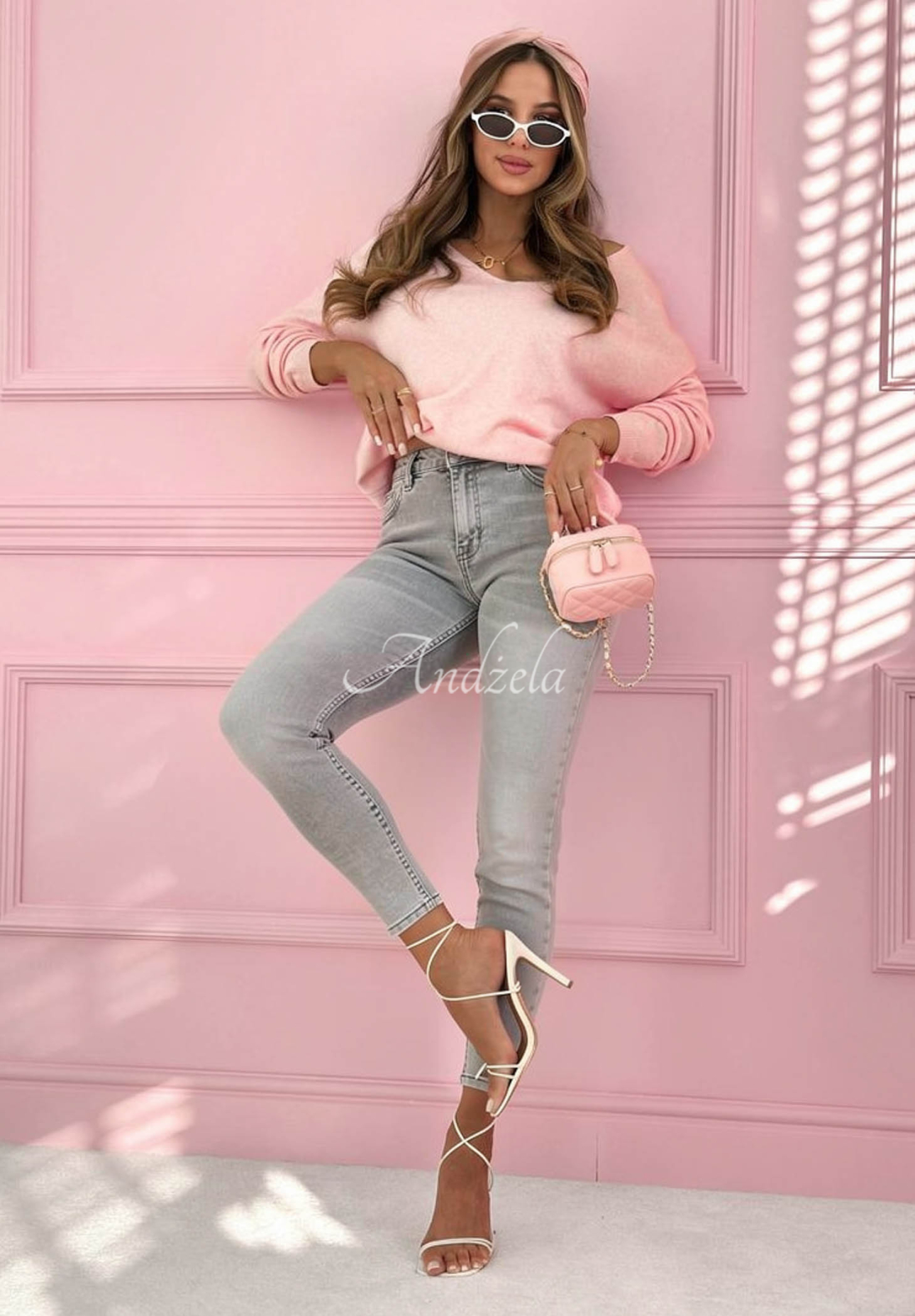 Skinny Jeans All The Time hellgrau