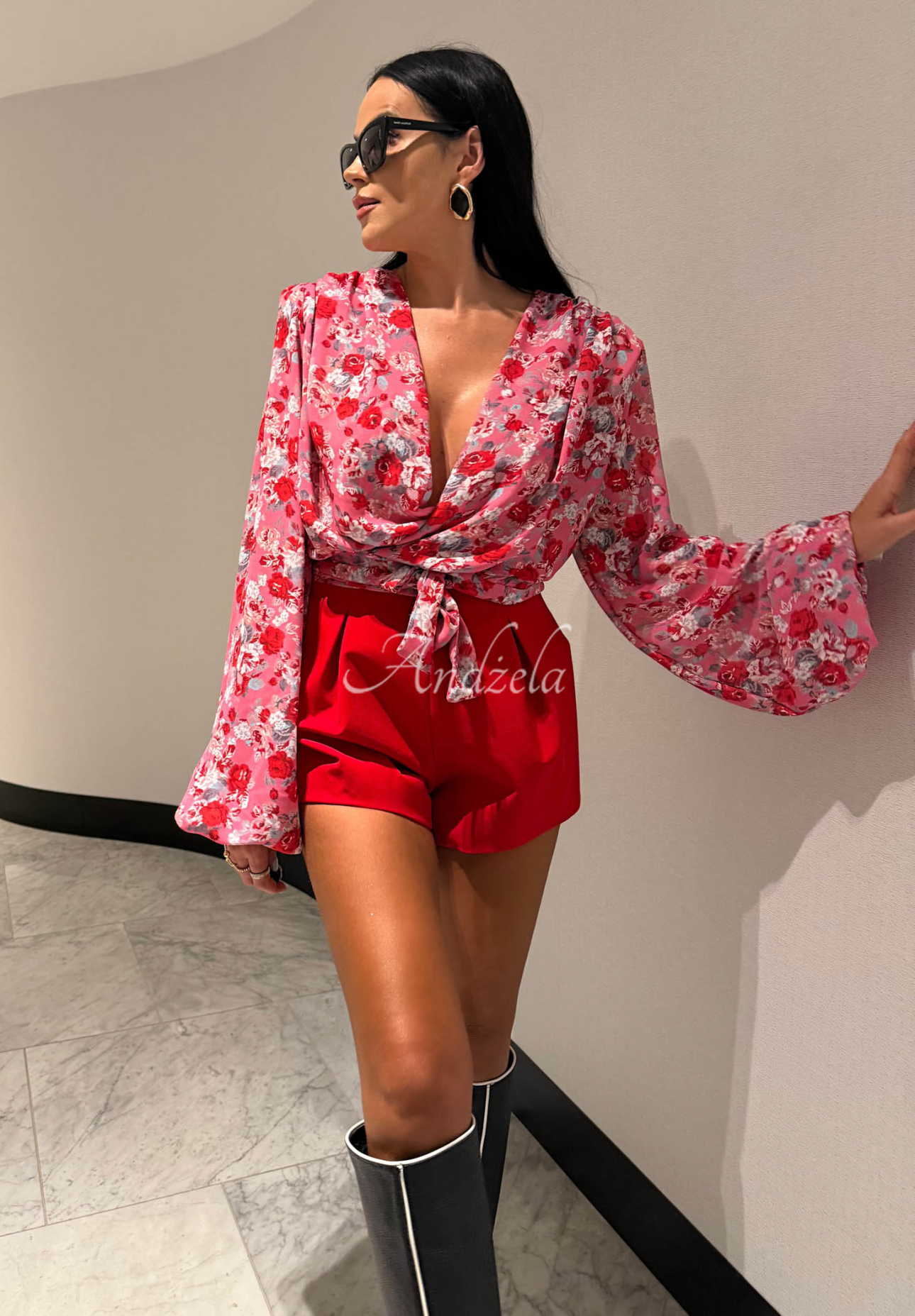 Viskose-Shorts La Milla Off Today Rot