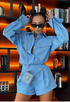 Jeans Hemd La Milla Kaylee Blau