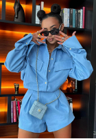 Jeans Hemd La Milla Kaylee Blau