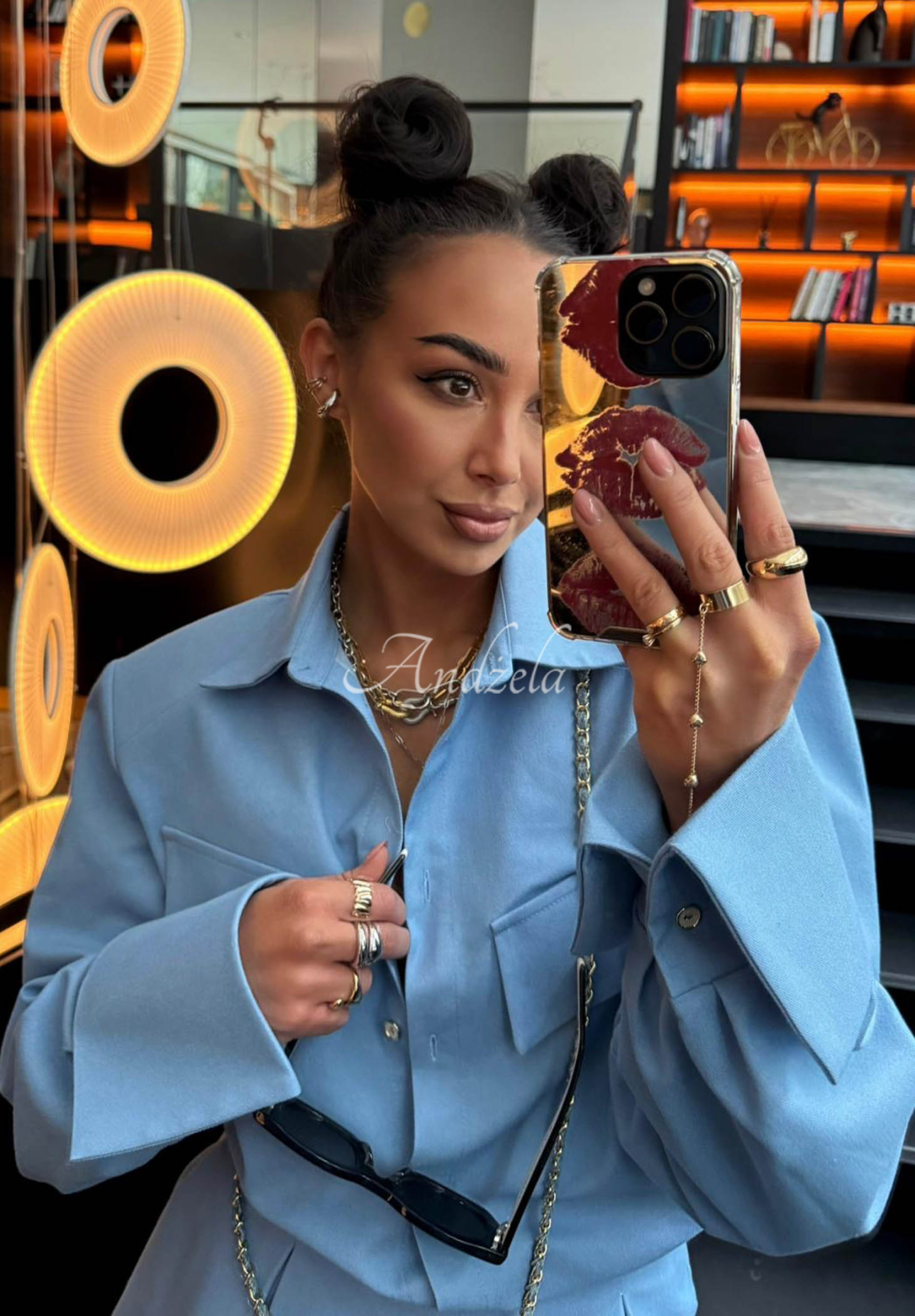 Denimhemd La Milla Kaylee Blau