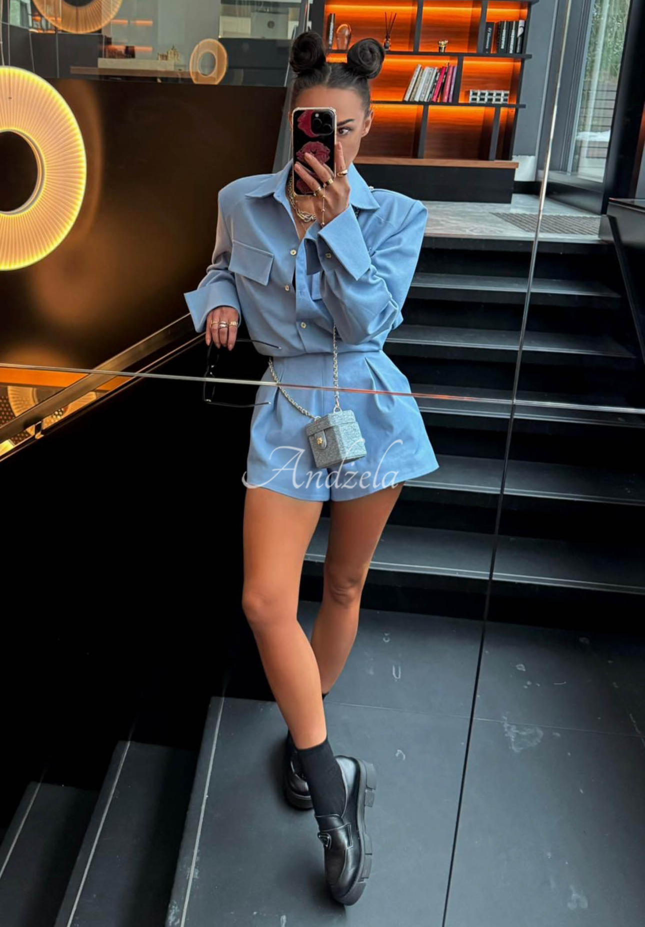 Denimhemd La Milla Kaylee Blau