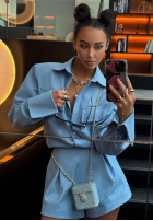 Jeans Hemd La Milla Kaylee Blau