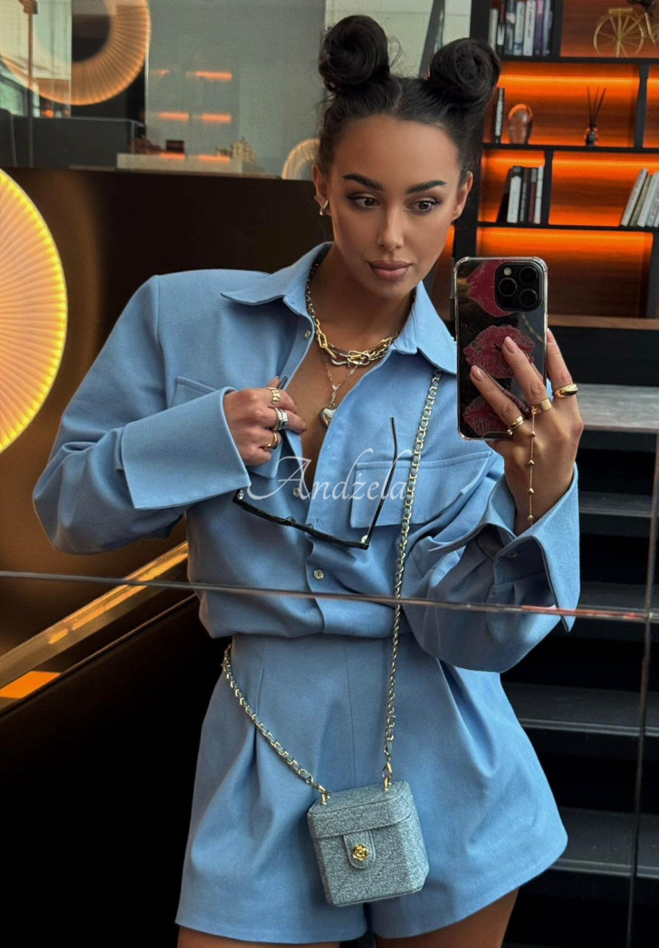 Denimhemd La Milla Kaylee Blau