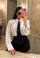 Koszula z krawatem La Milla Kendall biała