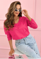 Bluzka longsleeve z serduszkami Close To Heart biała