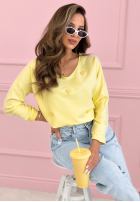 Bluse longsleeve z serduszkami Close To Heart Weiß