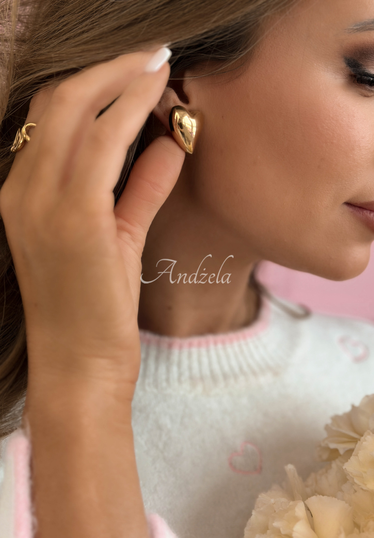 Herz-Ohrringe True Heart Gold