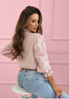 Hemd z koronkowymi falbankami Sweet Lace Puderrosa