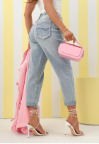 Hose Jeans mom fit Why Wait Blau