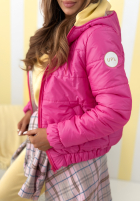 Pikowana Jacke z kapturem Warm Daylight Beige