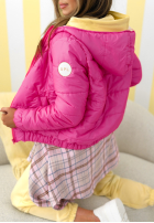 Pikowana Jacke z kapturem Warm Daylight Beige