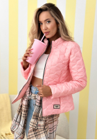 Krótka pikowana Jacke Soft Wind Puderrosa