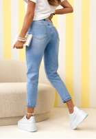 Hose Jeans skinny z paskiem Millie Blau