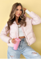 Puchowa Jacke z kapturem Kayla Himmelblau