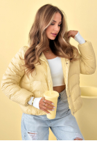 Puchowa Jacke z kapturem Kayla Himmelblau