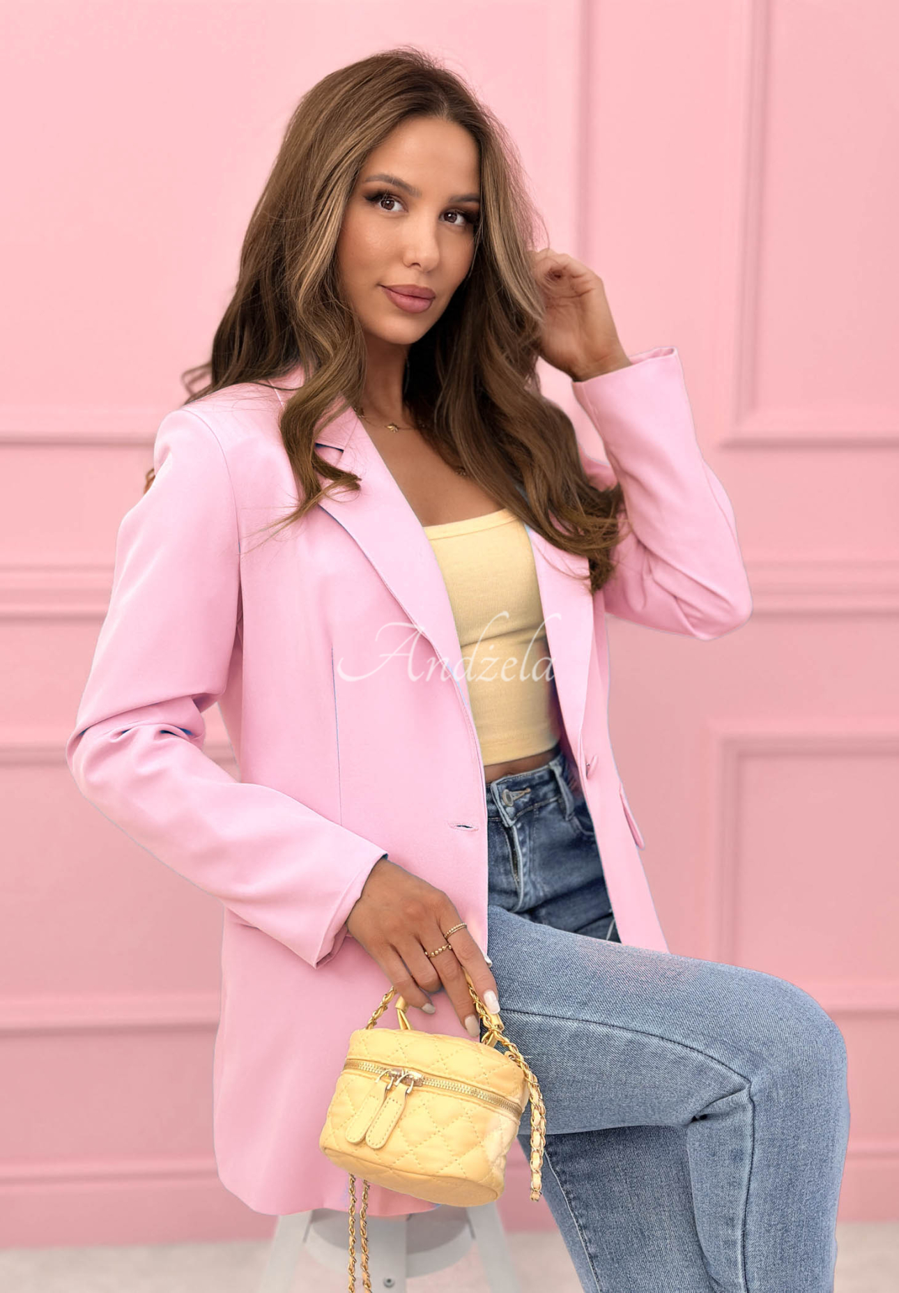 Oversize Blazer Best Version Puderrosa