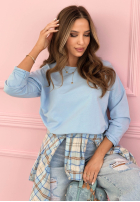 Bluse longsleeve Hey Spring Himmelblau