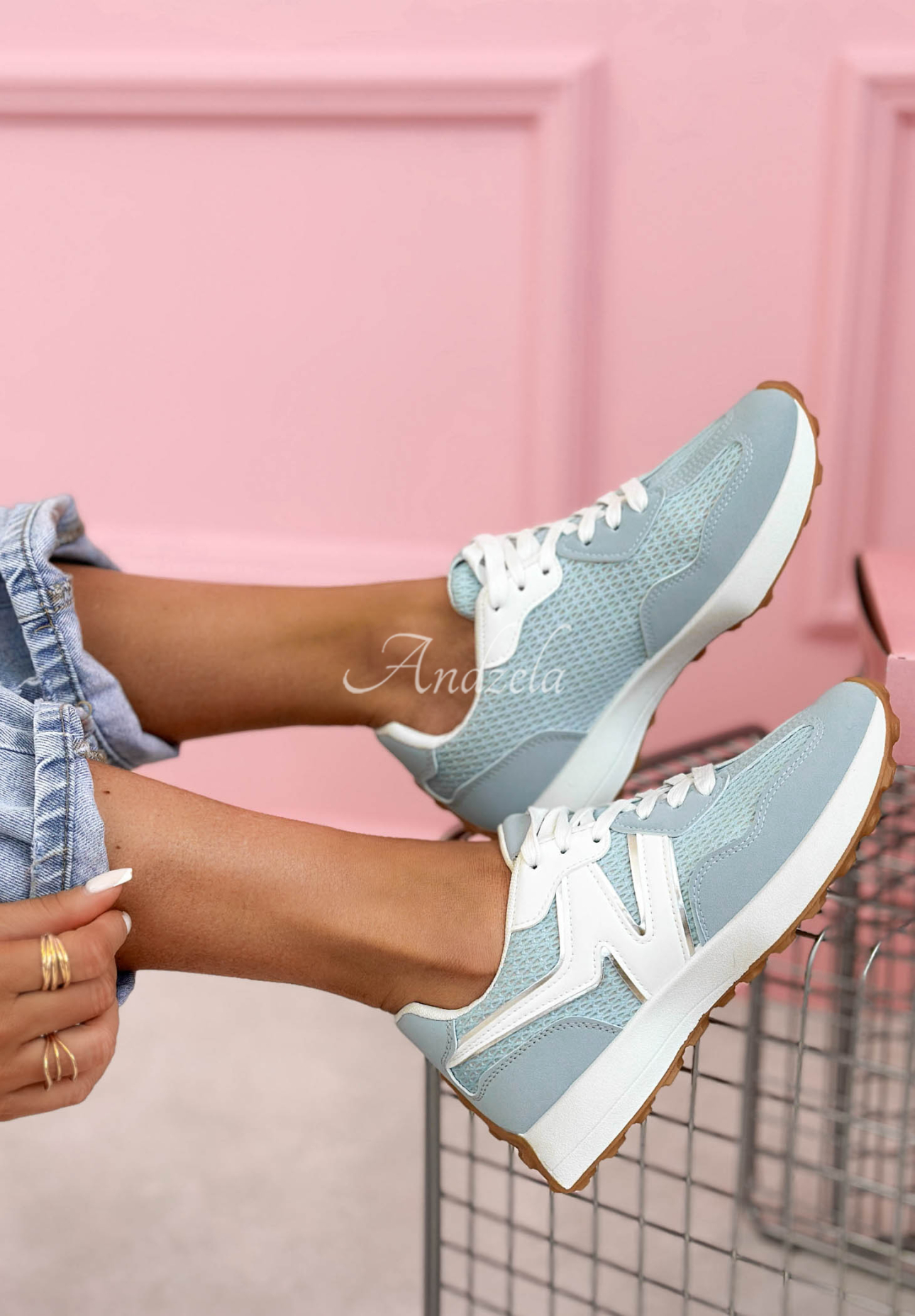 Sneakers Running Towards You Himmelblau