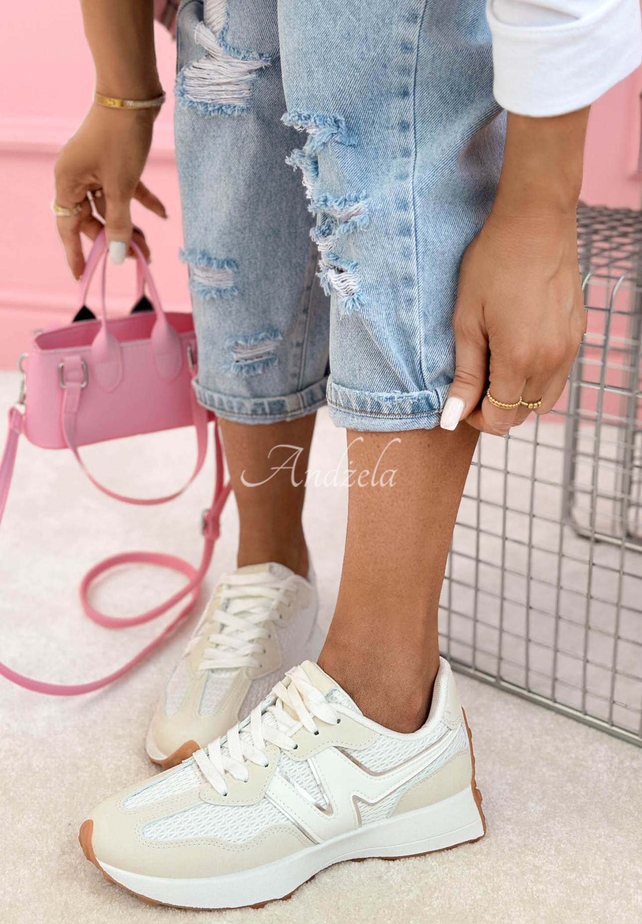 Sneakers Running Towards You Weiß