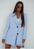 Blazer z wiązaniem She Believed It Schwarz