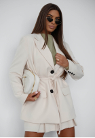 Blazer z wiązaniem She Believed It Schwarz