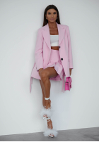 Blazer z wiązaniem She Believed It Schwarz