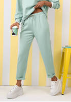 Sweat Set Sweatshirt i Hose Why Not Me Mintgrün