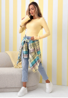 Wiskozowa Bluse longsleeve Good Days Only Gelb