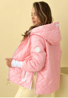 Pikowana Jacke z kapturem Hello Spring Beige