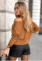Leicht Pullover z dekoltem Sensibility Senffarben