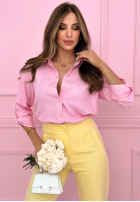 Wiskozowa Hemd oversize Joyful Heart Puderrosa