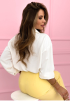 Elegancka Hemd z wiązaniem Fresh Tulips Weiß