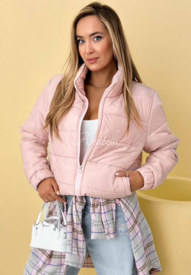 Steppjacke mit Stehkragen Soft Morning Puderrosa
