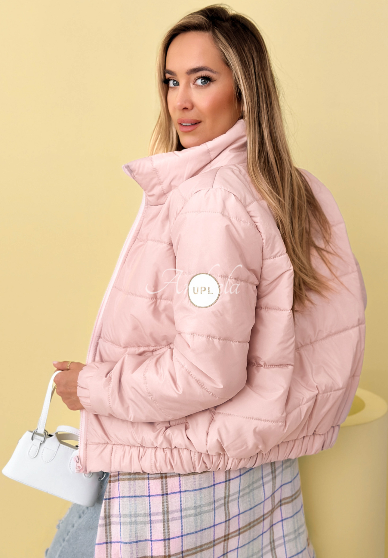 Steppjacke mit Stehkragen Soft Morning Puderrosa
