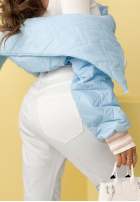 Hose Jeans skinny z koronkowymi naszywkami World Of Lace Weiß