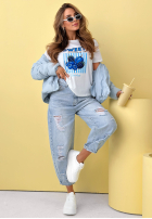 T-Shirt z nadrukiem Sweet Goodness biało-Blau