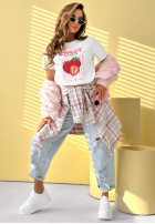 T-Shirt z nadrukiem Sweet Goodness biało-Blau