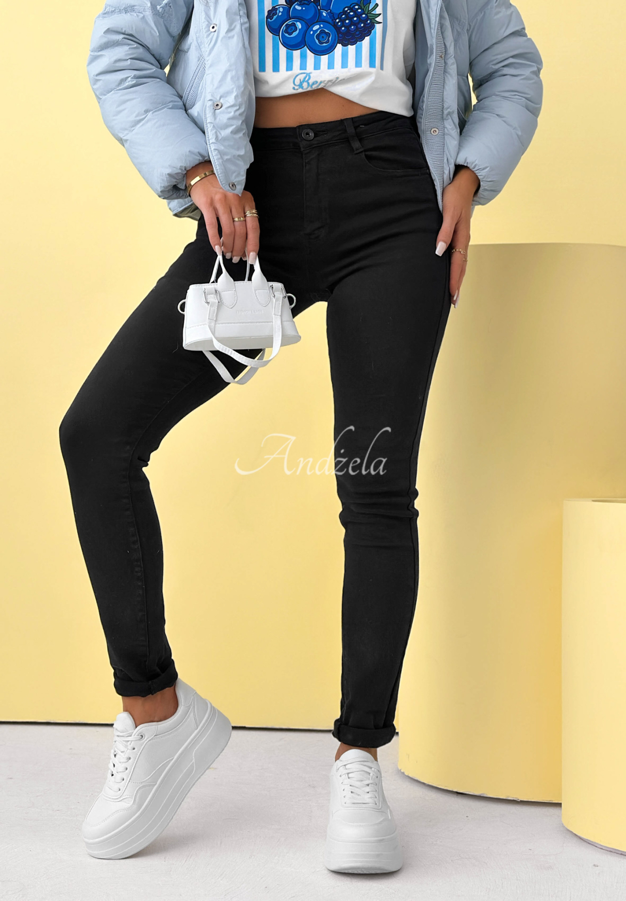 Skinny Jeans Everyday Street Schwarz