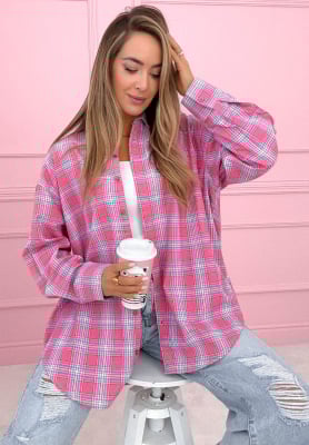 Baumwollhemd mit kariertem Muster Jessica Rosa