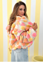 Kwiecista Jacke ze stójką Garden Of Flowers różowo-Gelb