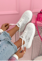 Koronkowe Sportschuhe Heidi Weiß