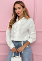 Koszula z koronką Angelic Apparel biała