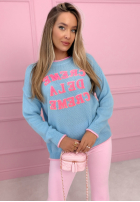 Pullover z napisami Creme De La Creme Gelb