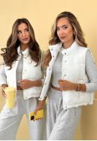 Puchowa krótka Weste Veronica Gelb