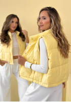 Puchowa krótka Weste Veronica Gelb