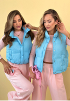 Puchowa krótka Weste Veronica Gelb